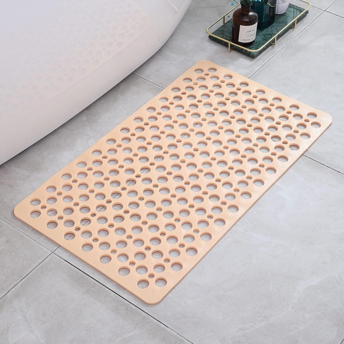 Alfombra Antideslizante para Ducha 70 x 38 cm de PVC y TPE – Higiénica y Duradera para Baño 9