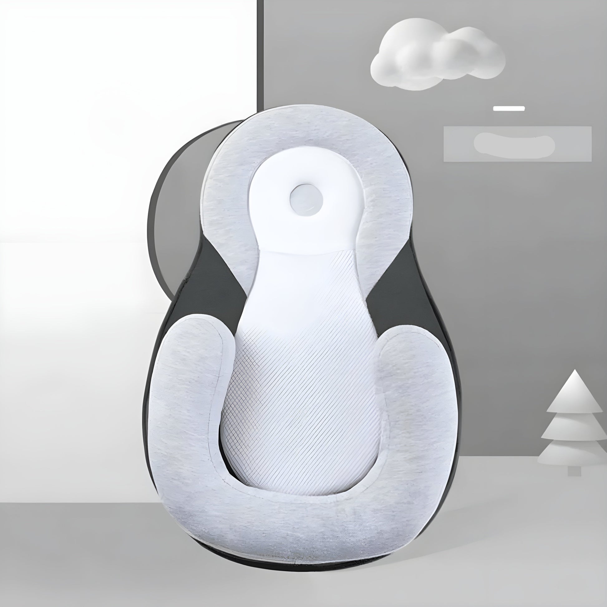 Almohada para Bebés Ergonómica de Algodón Transpirable – Suave y Segura, Ideal para Dormir y Descansar 0