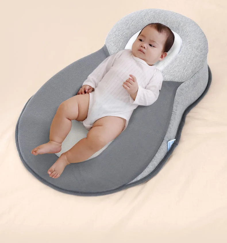 Almohada para Bebés Ergonómica de Algodón Transpirable – Suave y Segura, Ideal para Dormir y Descansar 1