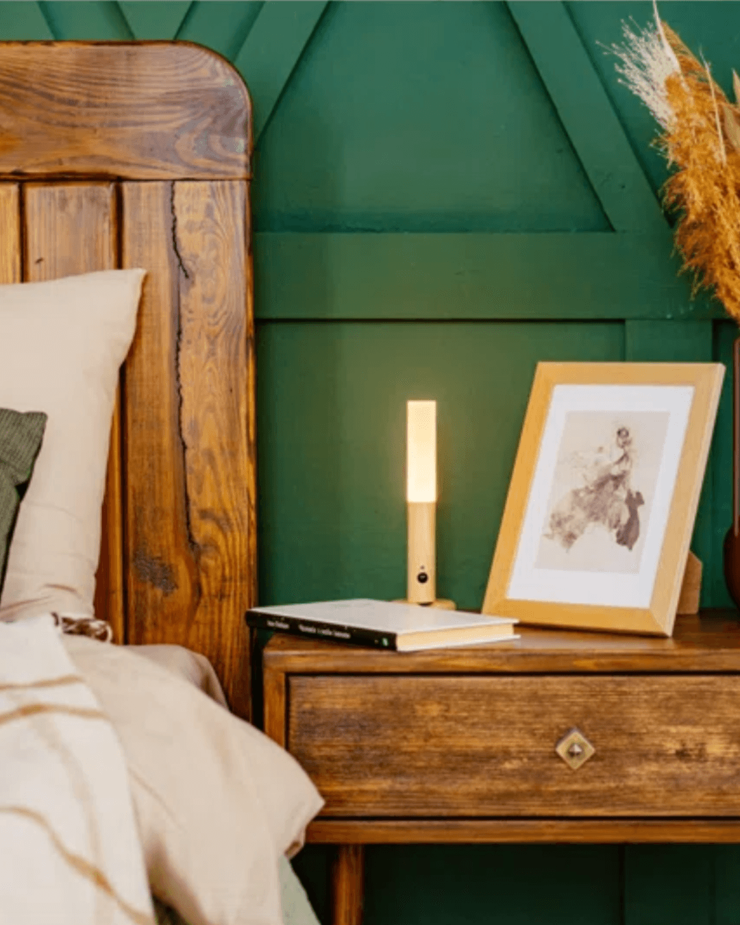 Aplique de pared inalámbrico de madera 9