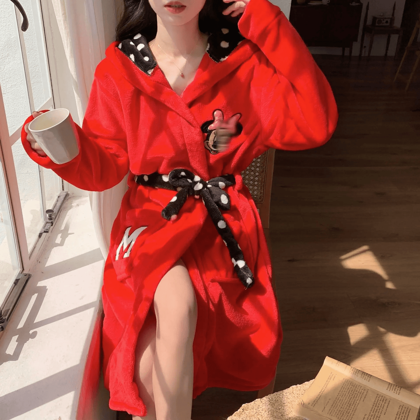 Bata de Baño de Terciopelo para Mujer – Cálida y Elegante, Ideal para Otoño e Invierno, Perfecta como Bata Manta o de Estar por Casa 1