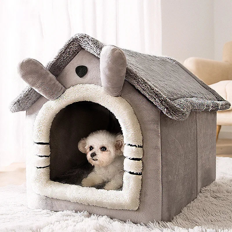 Cama Plegable para Perros y Gatos Pequeños de Algodón – Diseño Acogedor y Práctico, Ideal para Viajes 3
