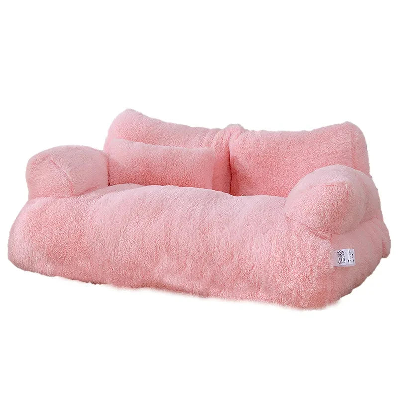 Cama para Gatos Cálida de Felpa y Algodón PP, Acogedora para Invierno, Ideal para Perros y Gatos Pequeños y Medianos 0