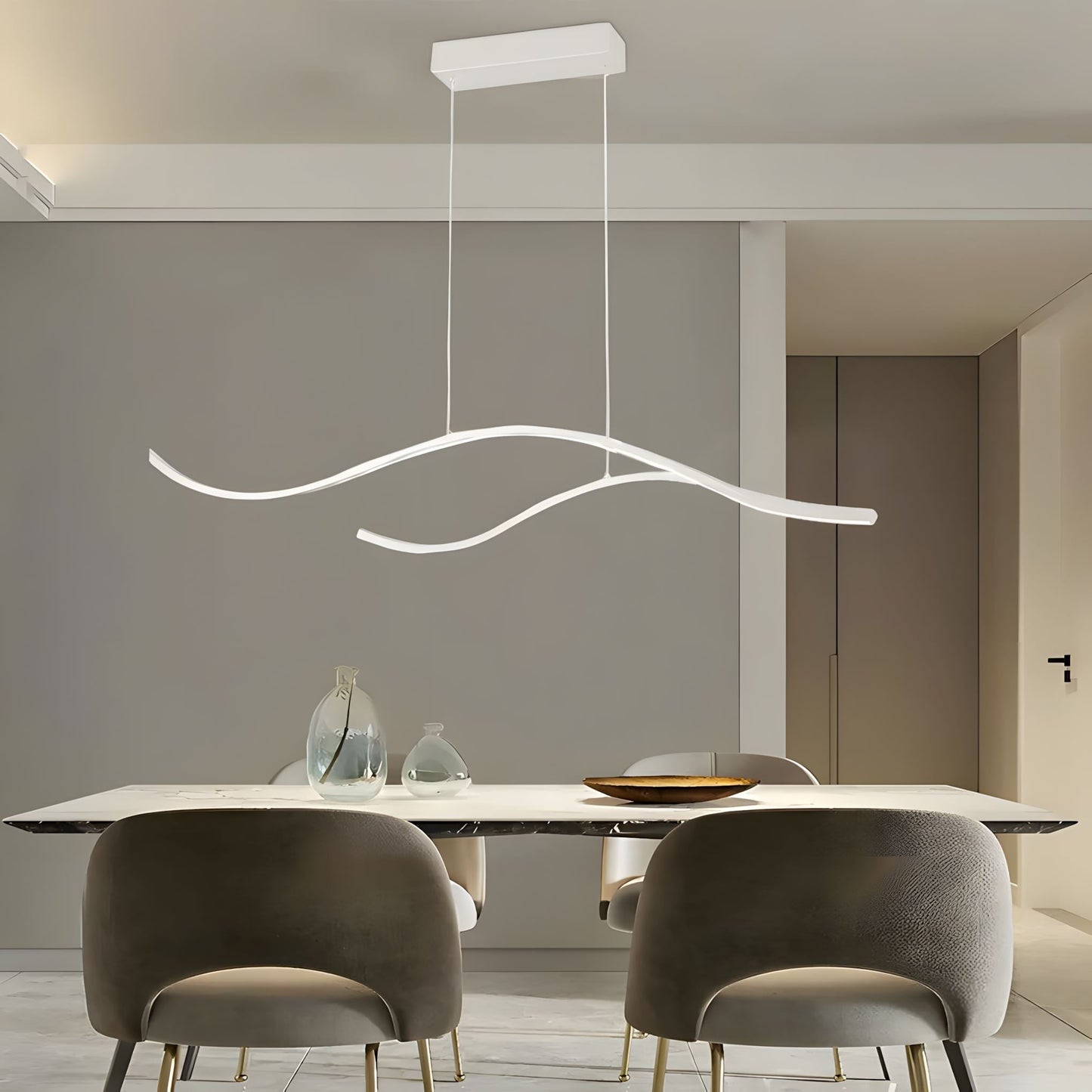 Candelabro Artístico Posmoderno de Silicona – Diseño Minimalista y Funcional 6