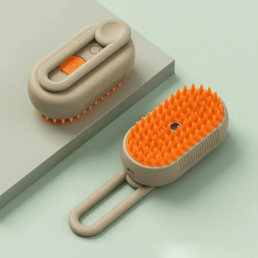 Cepillo Eléctrico de Vapor 3 en 1 para Gatos y Perros – Función de Vapor, Spray y Masaje, Cuida el Pelaje de tu Mascota 0