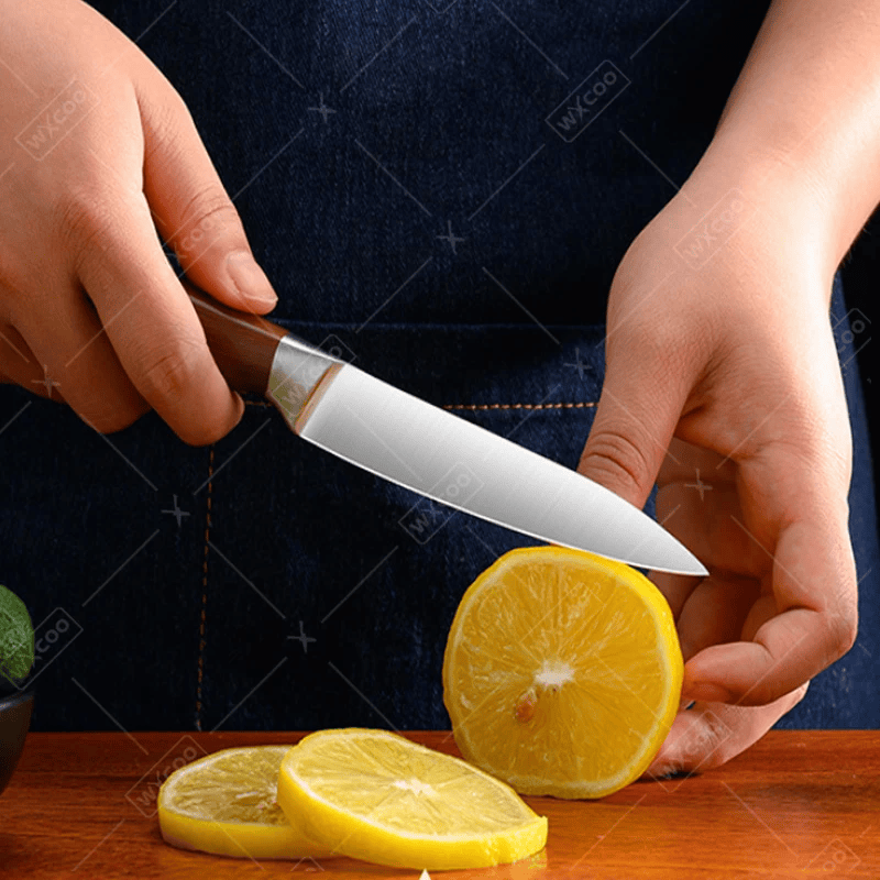 Cuchillo de Cocina Santoku Profesional de Acero Inoxidable con Mango Ergonómico – Ideal para Cortar Pescado, Carne y Verduras 2