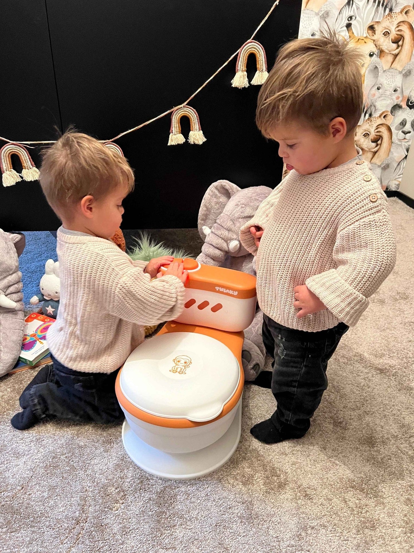 Entrenador para Ir al Baño Divertido y Compacto con Sonido de Descarga - Ideal para Aprendizaje Rápido, Fácil de Limpiar y Transportar 7