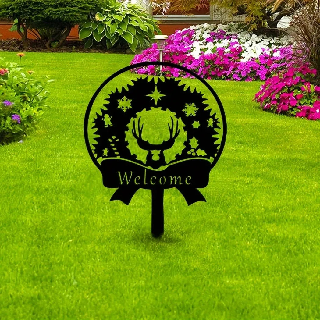 Escultura de Jardín en Metal de Gato con Mariposa – Memorial Duradero para Mascotas, Decoración Exterior Resistente a la Intemperie 2