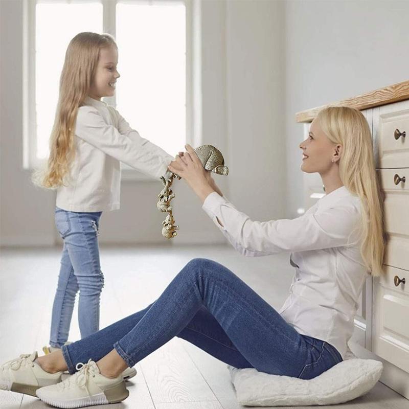 Figura Decorativa de Elefante en 3 Piezas – Artesanía en Resina para Decoración del Hogar 6