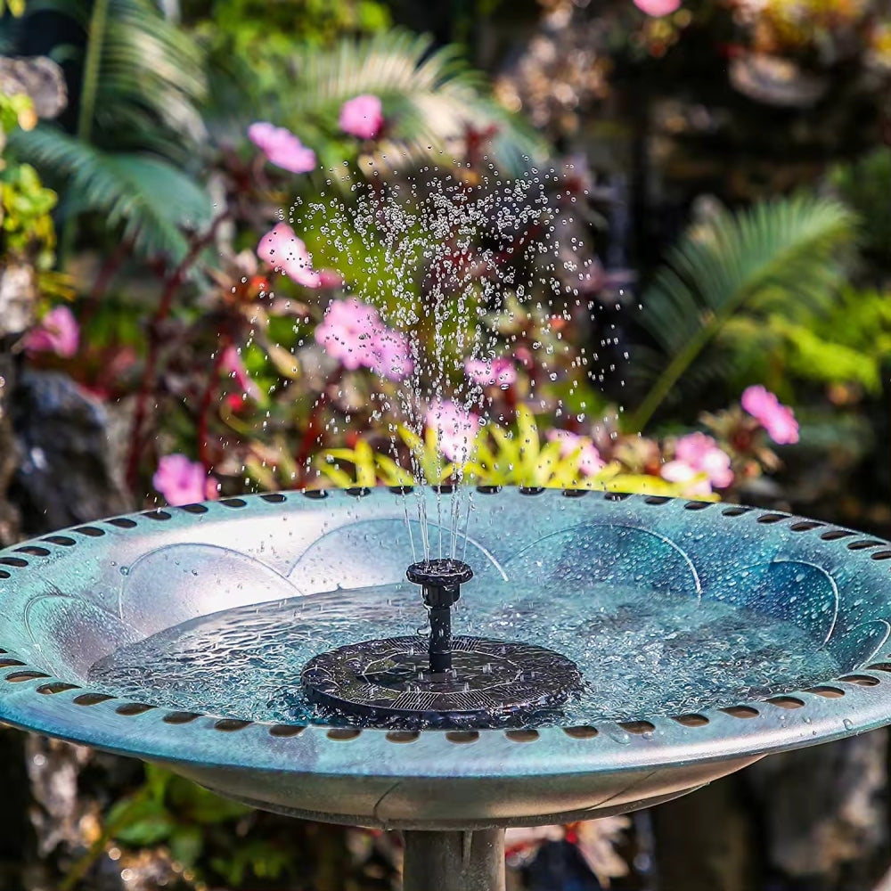 Fuente Solar para Jardín Ecológica con Diseño Moderno y Bajo Mantenimiento – Fuentes de Agua para Jardín Ideal para Atraer Aves 0