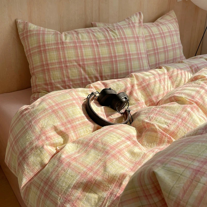 Funda Nórdica Queen de Algodón Transpirable con Diseño Japonés en Rayas Azules – Suave y Duradera 0