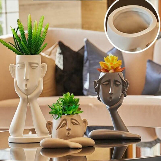 Jarrón Decorativo Escultórico en Forma de Vaca de Resina – Florero Original para Hogar y Decoración Interior 0
