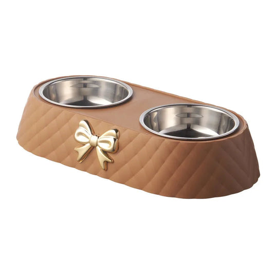Juego de Cuencos de Acero Inoxidable para Mascotas – Diseño Elegante y Funcional, Ideal para Comida y Agua, 20 cm x 8 cm 0