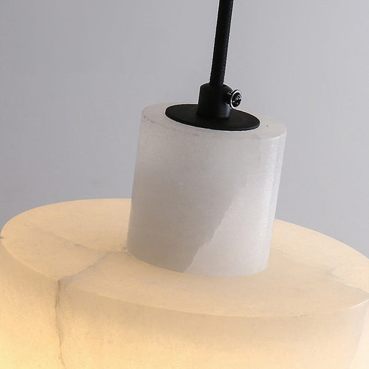 Lámpara Colgante de Mármol Blanco Escandinavo – Diseño Moderno y Minimalista para Techo 0