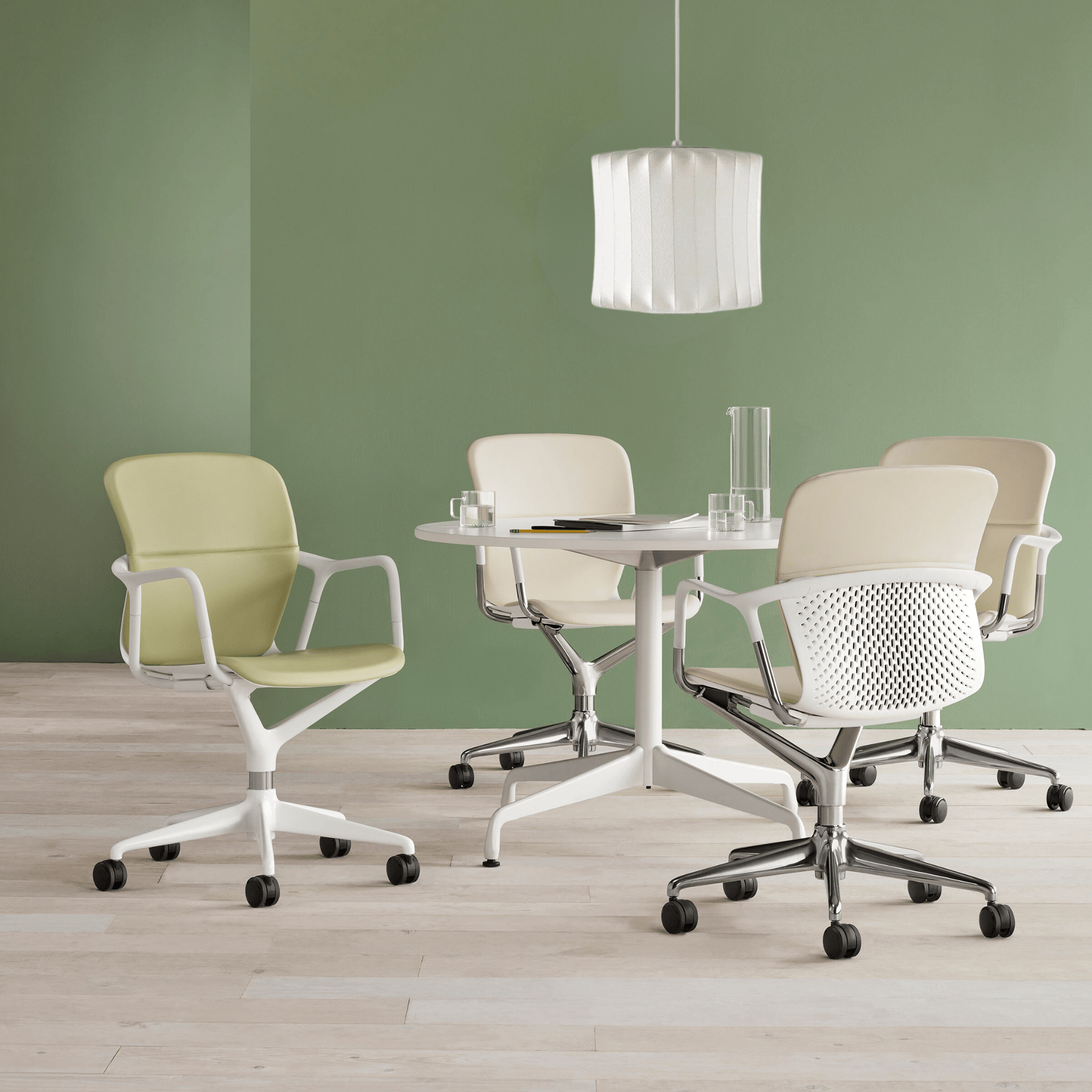 Lámpara de Burbuja Moderna de Seda y Acero, Lamparas de Techo Elegantes para Salones y Dormitorios 2