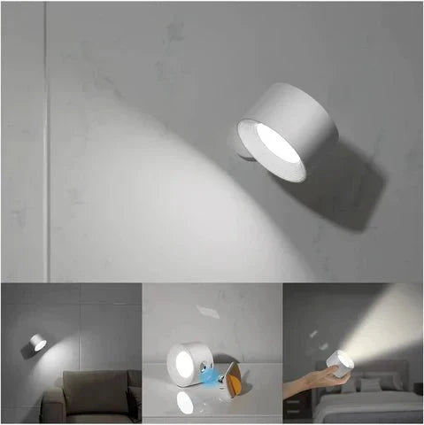 Lámpara de Pared Inalámbrica con Ajuste de Luz y Rotación 360° – Aplique Pared Portátil con Tres Colores de Luz 7