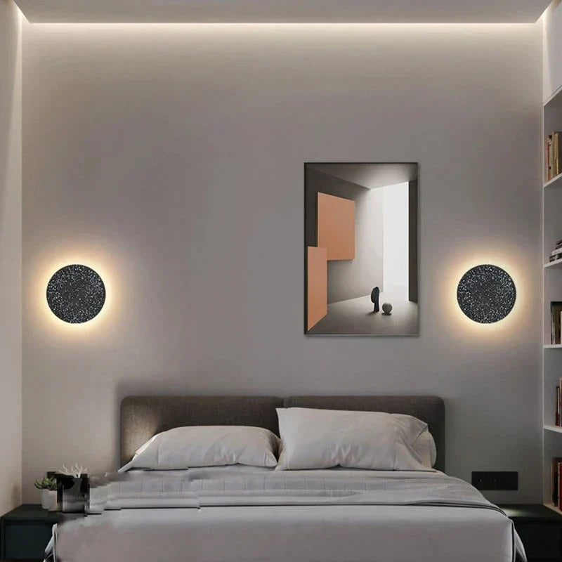 Lámpara de Pared Moderna de Hormigón LED, Aplique Pared Estilo Industrial, Varios Tamaños y Colores 5