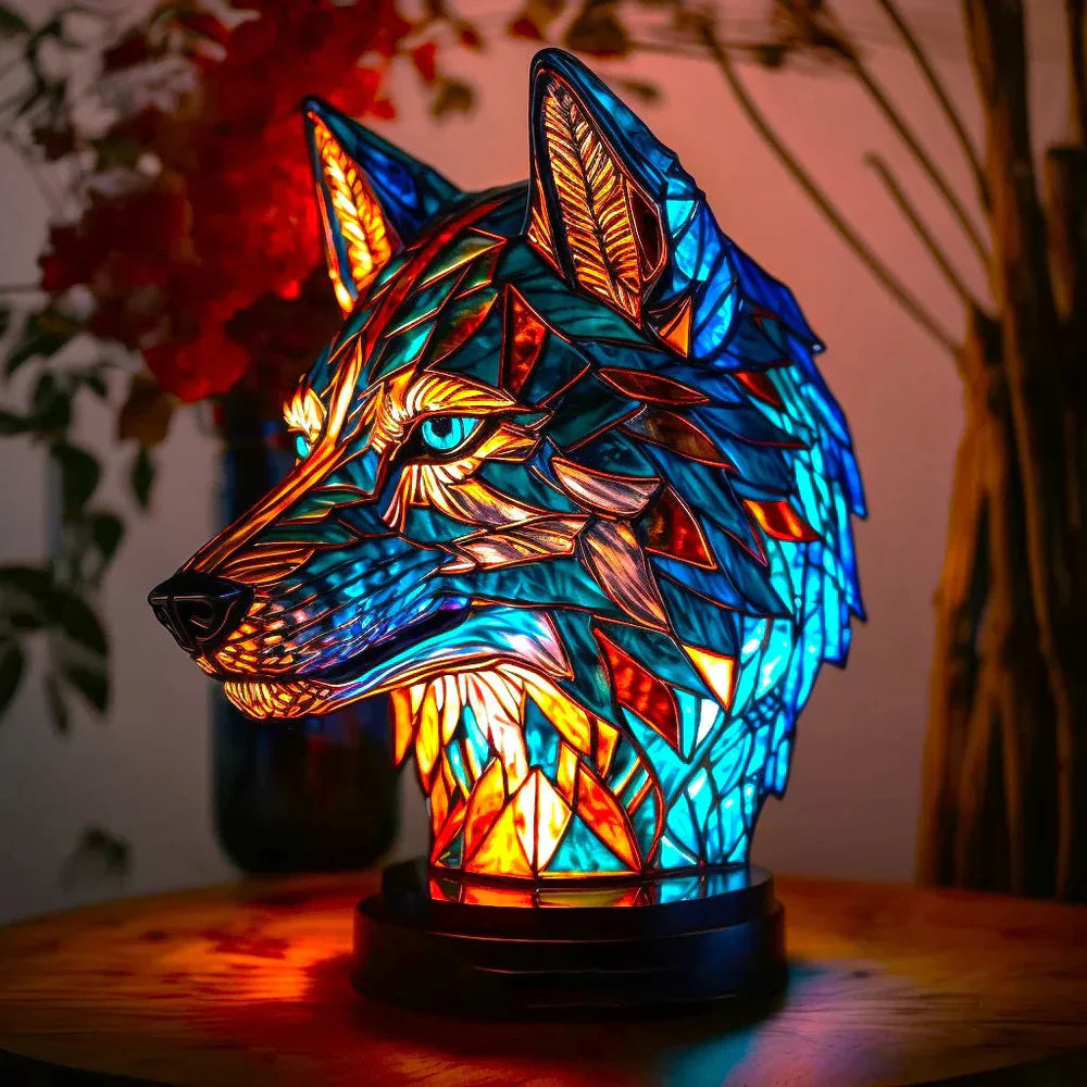 Lámpara de Techo Artística de Vidrio con Motivos Animales – Iluminación Decorativa y Ambiente Acogedor 0
