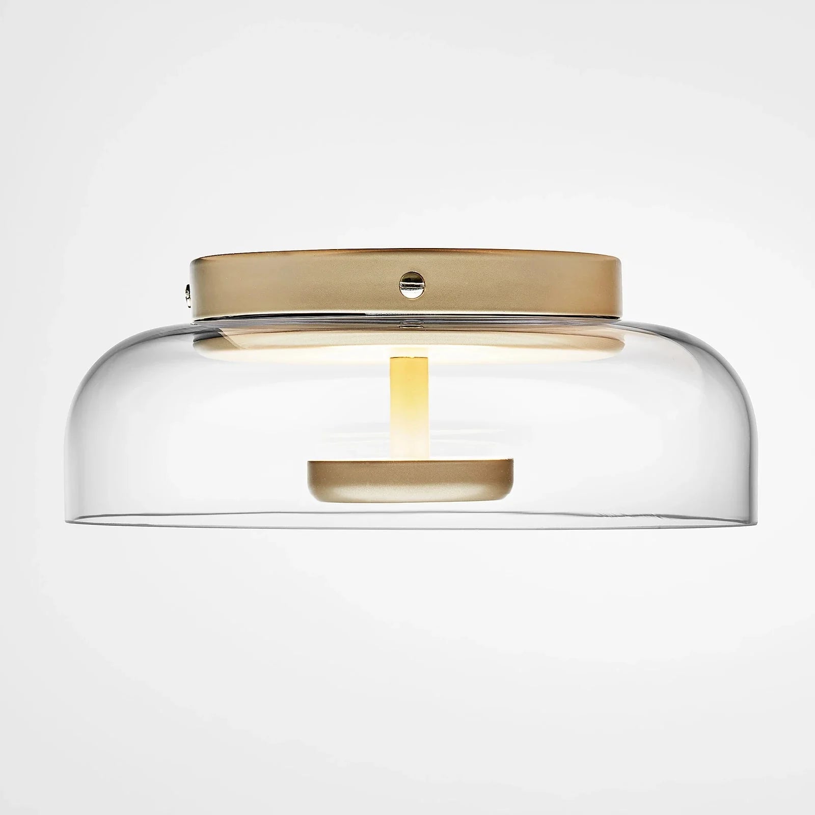 Lámpara de Techo LED Moderna de Vidrio en Gris Ahumado o Ámbar – Iluminación Cálida para Recibidores y Pasillos 2