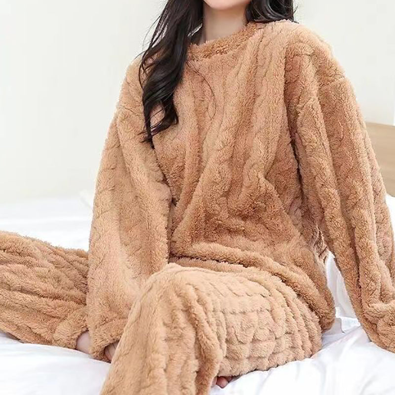 Pijama de Terciopelo Acanalado para Otoño – Conjunto de Pijamas Mujer Cómodo y Elegante 2