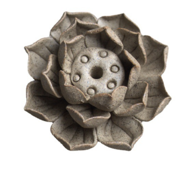 Porta Incienso de Cerámica con Diseño de Flor de Loto – Soporte Estético y Espiritual para Aromas 12