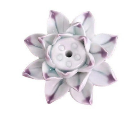 Porta Incienso de Cerámica con Diseño de Flor de Loto – Soporte Estético y Espiritual para Aromas 13
