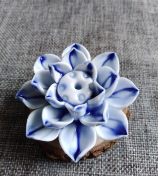 Porta Incienso de Cerámica con Diseño de Flor de Loto – Soporte Estético y Espiritual para Aromas 18