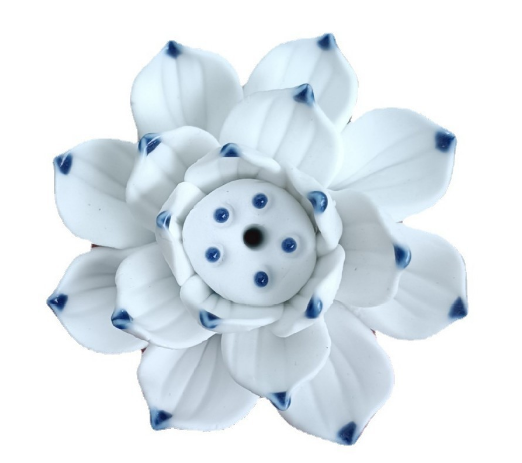 Porta Incienso de Cerámica con Diseño de Flor de Loto – Soporte Estético y Espiritual para Aromas 19