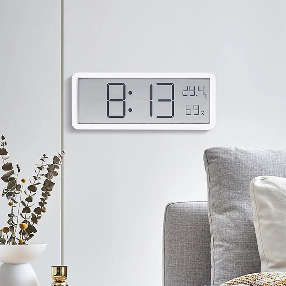 Reloj Digital de Pared Moderno Multifuncional con Diseño Minimalista – Hora, Temperatura y Fecha para Interiores 2