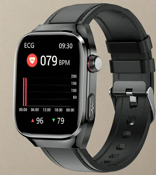 Reloj Inteligente Fitness Impermeable con Pantalla AMOLED y Monitoreo de Frecuencia Cardíaca para Mujer y Hombre 0