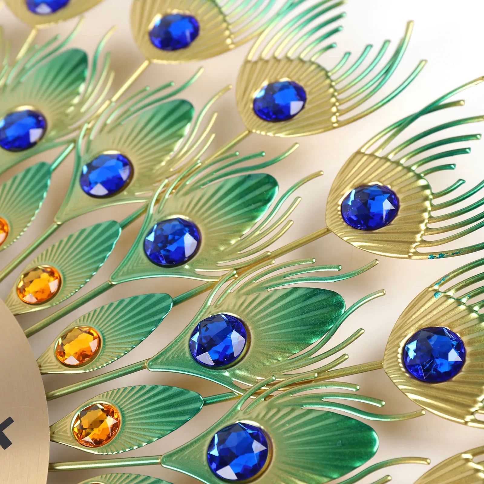 Reloj de Pared Grande Artístico con Diseño de Pavo Real – Decoración Elegante y Silenciosa para el Hogar 3