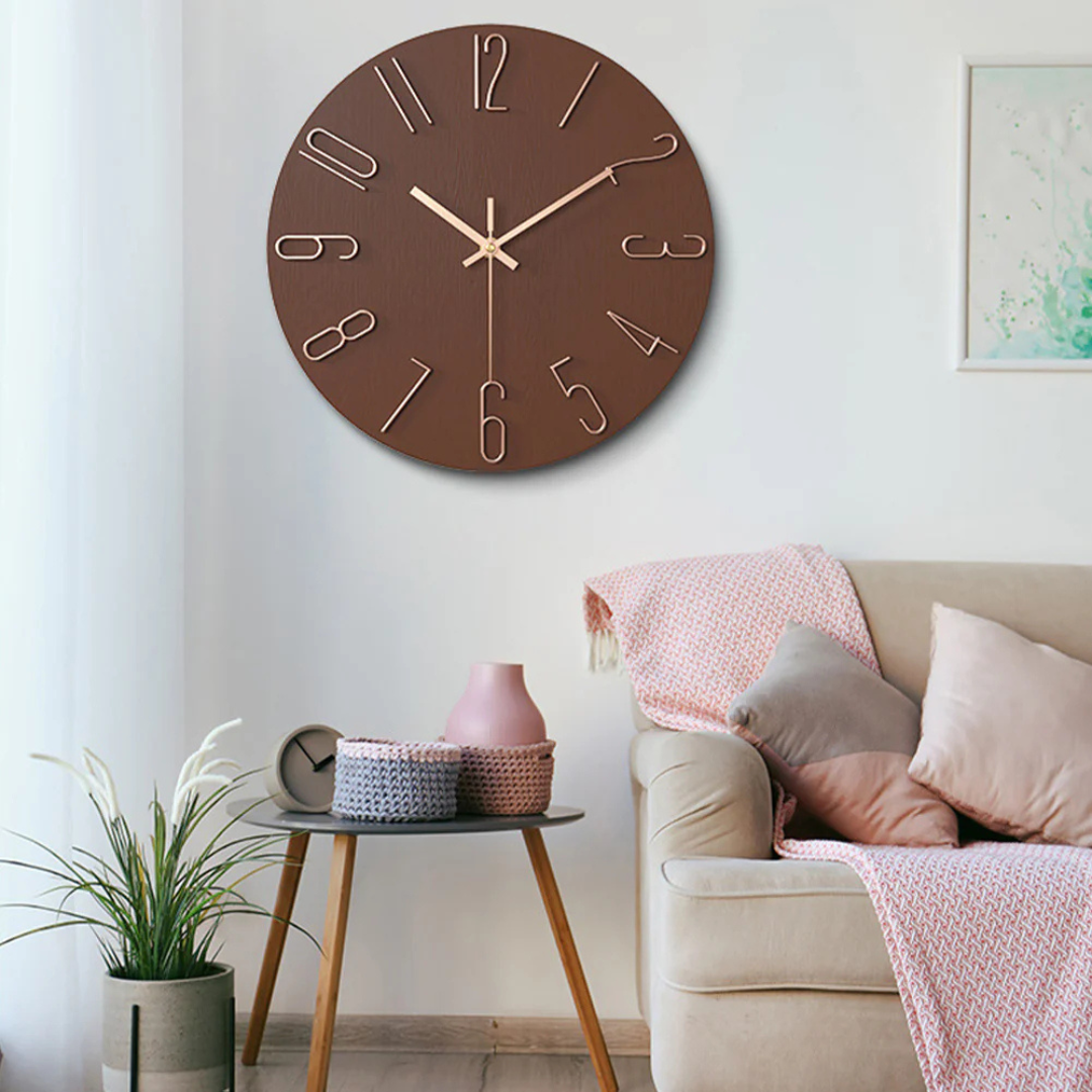Reloj de Pared Moderno Minimalista de 30 cm para Salón – Diseño Elegante y Preciso 1