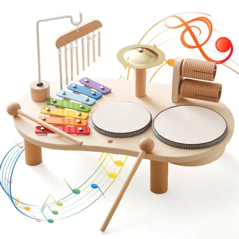 Set de Instrumentos Musicales de Madera para Niños – Xilófono Colorido y Más, Desarrollo Musical Seguro y Divertido 0