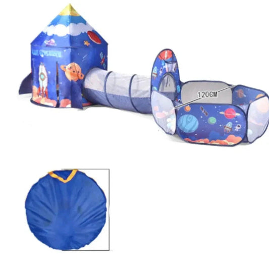 Tienda de Campaña Infantil Multicolor, Espaciosa y Fácil de Montar para Juegos en Interiores y Exteriores 0