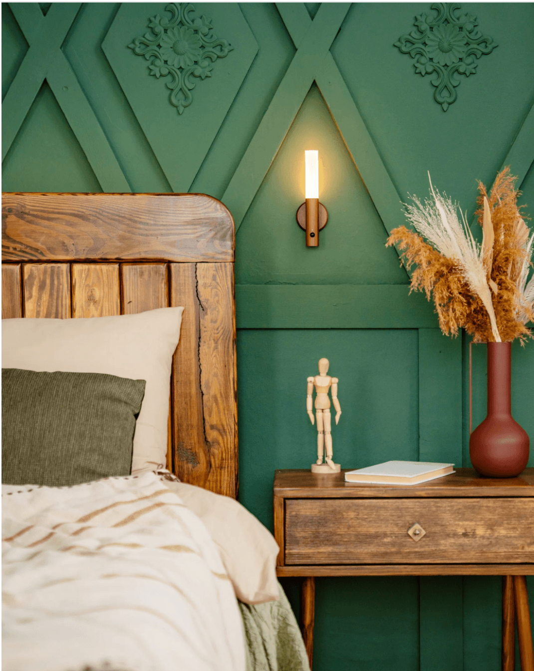 Aplique de pared inalámbrico de madera 0