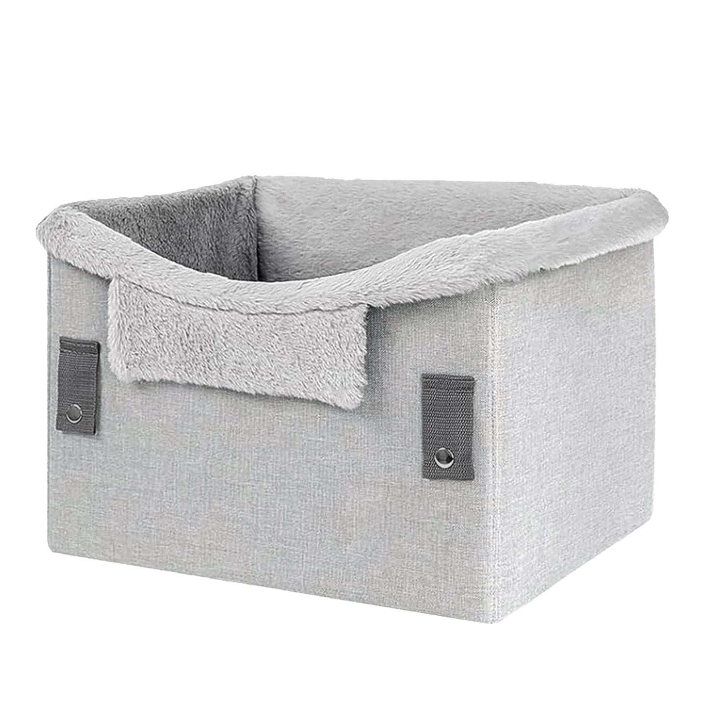 Asiento de Coche Plegable para Perros Pequeños, Seguro y Portátil para Mascotas de Hasta 25 Libras 0