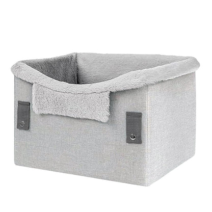 Asiento de Coche Plegable para Perros Pequeños, Seguro y Portátil para Mascotas de Hasta 25 Libras 0