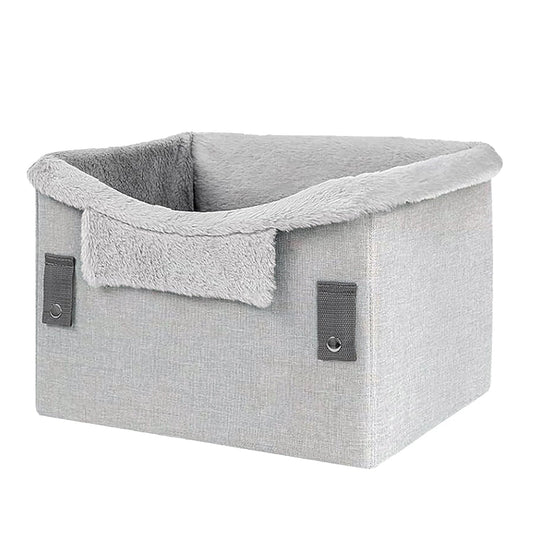 Asiento de Coche Plegable para Perros Pequeños, Seguro y Portátil para Mascotas de Hasta 25 Libras 0