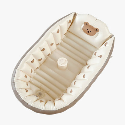 Bañera Inflable Segura para Bebés – Diseño Portátil y Cómodo, Ideal para Baños y Viajes 0