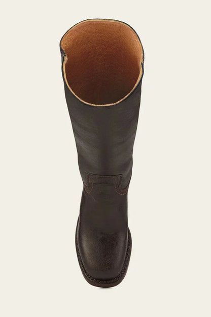 Botas Negras de Mujer de Cuero con Tacón de Bloque – Diseño Clásico y Duradero para Otoño e Invierno 4