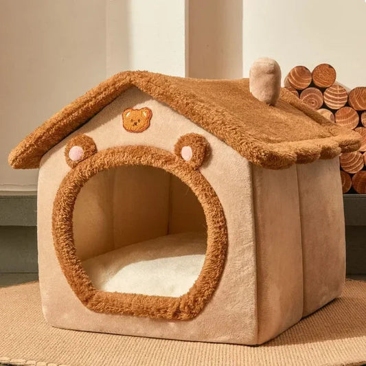 Cama Plegable para Perros y Gatos Pequeños de Algodón – Diseño Acogedor y Práctico, Ideal para Viajes 0