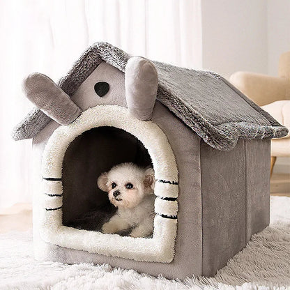 Cama Plegable para Perros y Gatos Pequeños de Algodón – Diseño Acogedor y Práctico, Ideal para Viajes 3