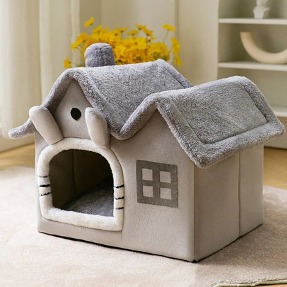 Cama Plegable para Perros y Gatos Pequeños de Algodón – Diseño Acogedor y Práctico, Ideal para Viajes 4