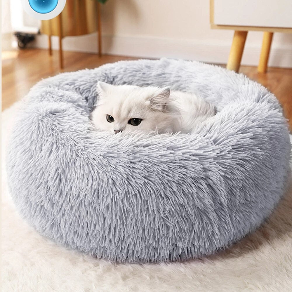 Cama para Gatos SuperKat de Felpa Suave – Nido Acogedor para Mascotas, Ideal para Gatos y Perros Pequeños, Fácil de Limpiar 0