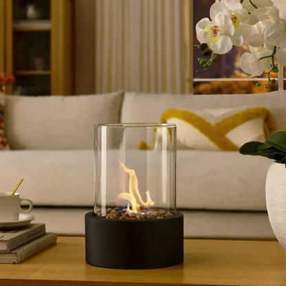 Chimenea Portátil de Mesa Elegante con Bioetanol – Sin Olores ni Humo, Diseño Moderno y Ligero 4