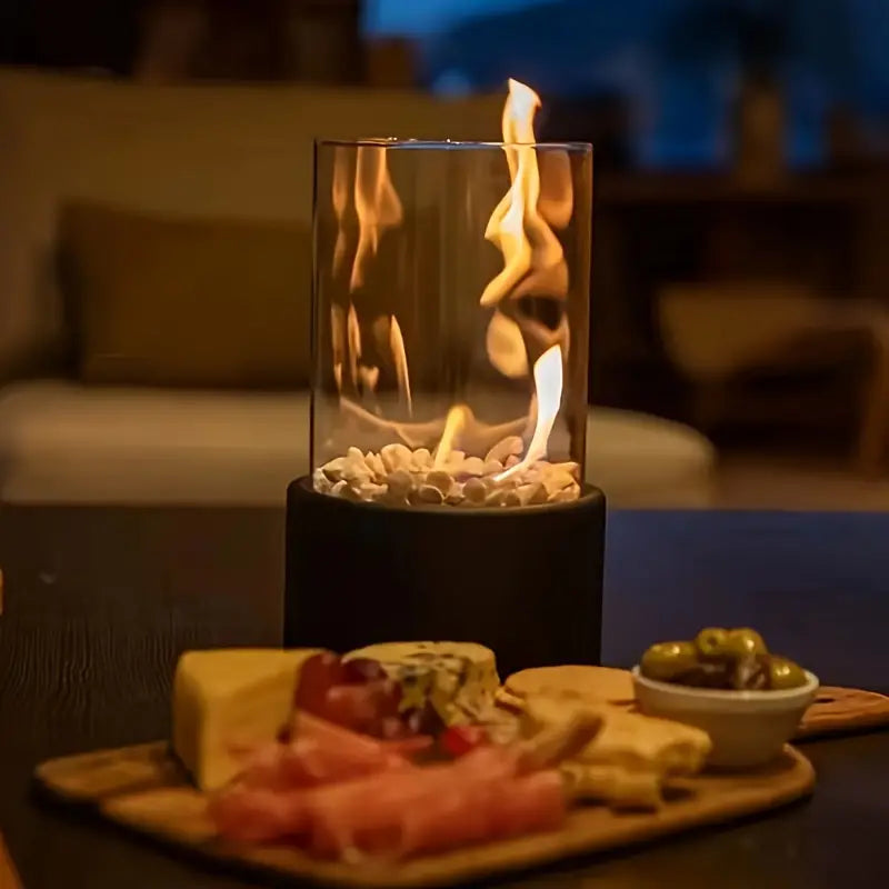 Chimenea Portátil de Mesa Elegante con Bioetanol – Sin Olores ni Humo, Diseño Moderno y Ligero 6