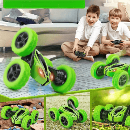 Coche Teledirigido Acrobático 360° con Luces LED y Control 2,4 GHz – Ideal para Interiores y Exteriores 2