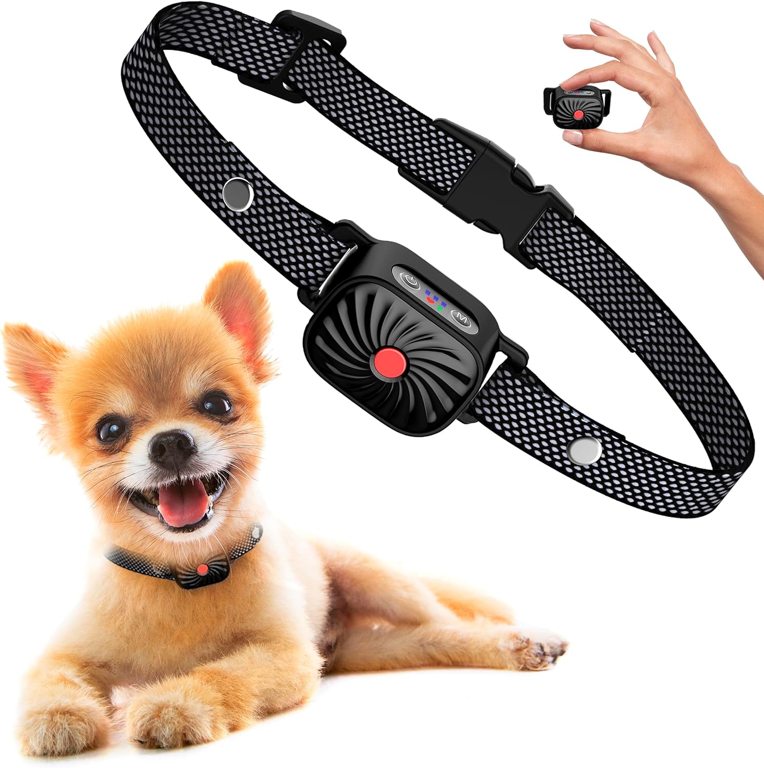 Collar Antiladridos Ajustable para Perros - Tecnología Humana, Comodidad y Material Duradero, Ideal para Entrenamientos y Paseos 0