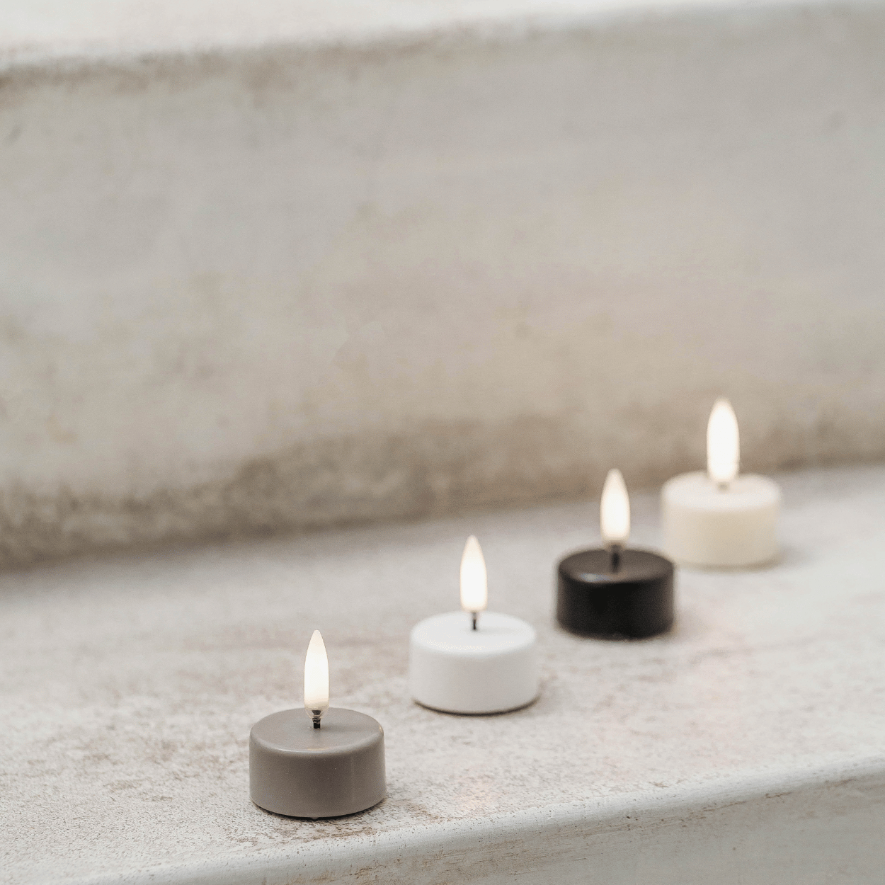 Conjunto de 3 Velas LED Efecto Llama 3D de Marfil con Temporizador – Iluminación Acogedora para el Hogar 3