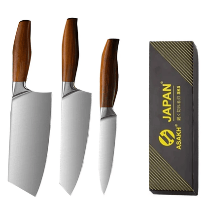 Cuchillo de Cocina Santoku Profesional de Acero Inoxidable con Mango Ergonómico – Ideal para Cortar Pescado, Carne y Verduras 15